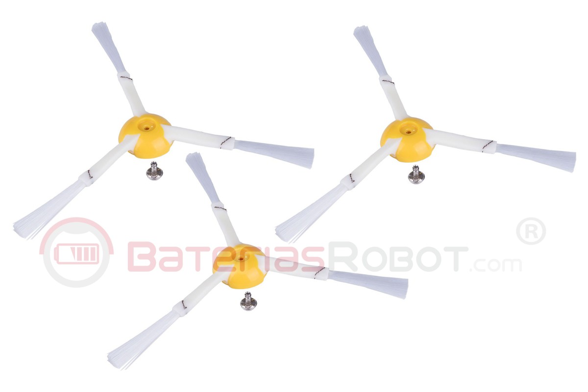 Kit 3 Cepillos laterales Roomba 800 y (Compatible iRobot)
