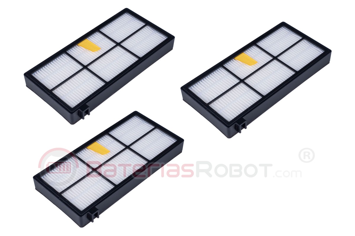 3 filtri HEPA Roomba Serie 800 900 (compatibile iRobot)