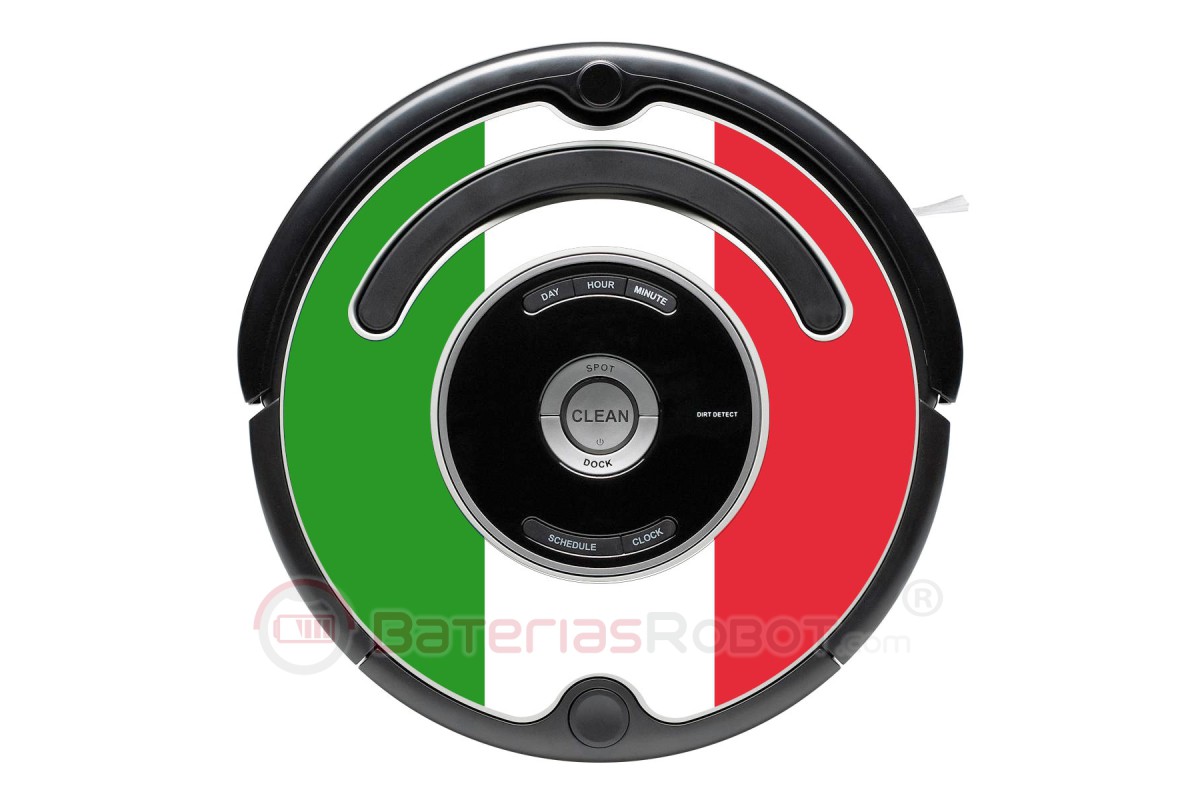 Flagge von Italien. Aufkleber für Roomba