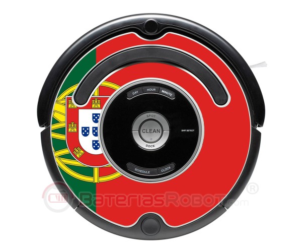 Drapeau du Portugal. Autocollant pour Roomba