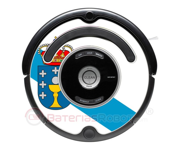 Galician flag. Sticker for Roomba