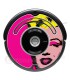 POP art Marilyn. Decorative vinyl for Roomba