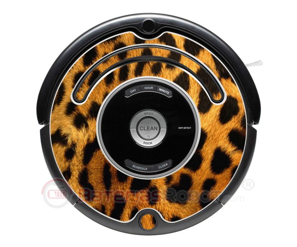 Leopardo. Vinil decorativo para o Roomba - Série 500 600