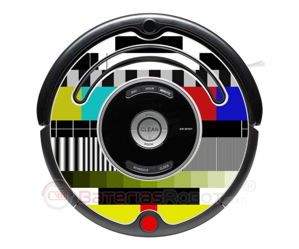 TV settings. Dekorative Vinyl für Roomba - Serie 500 600