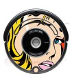 POP ART Mädchen Warhol. Vinyl für iRobot Roomba - Serie 500 600