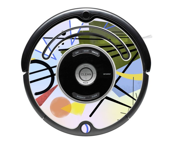 Kandinsky abstract 3. Decorative vinyl for Roomba 500 and 600 series.