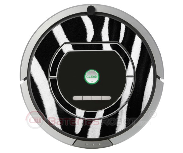 Zebra. Vinil para Roomba  - Serie 700