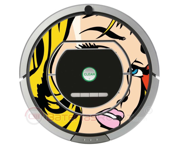 POP-ART  Chica Warhol. Vinilo para Roomba iRobot - Serie 700