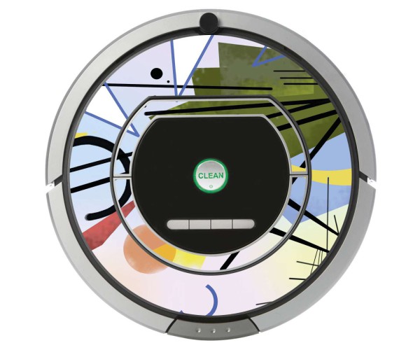 Kandinsky abstrakte 3. Vinyl für iRobot Roomba - Serie 700