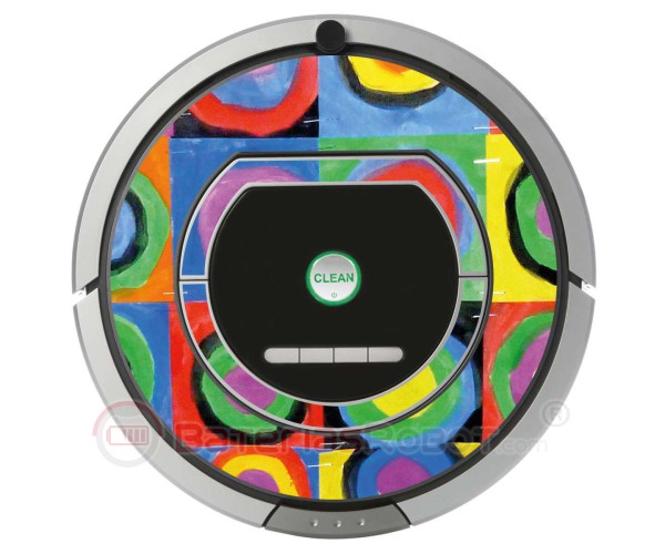 Kandinsky Abstracto 2. Vinilo para Roomba iRobot - Serie 700