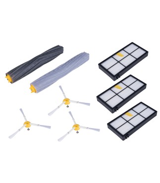Accesorios de repuesto para iRobot Roomba, Kit de reposición de aspiradora,  cepillo lateral de goma, filtro